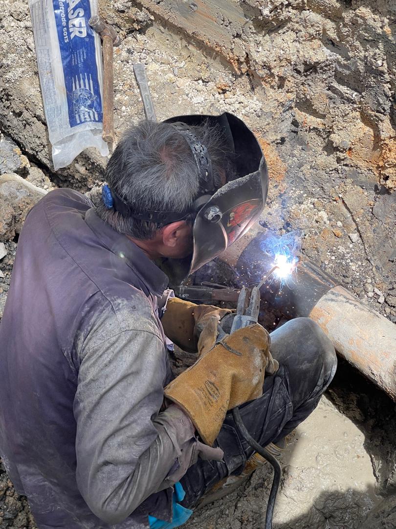 Pump maintenance work